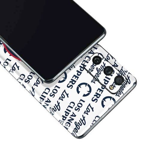 NBA Los Angeles Clippers Blast Text Galaxy S20 Fan Edition Skin